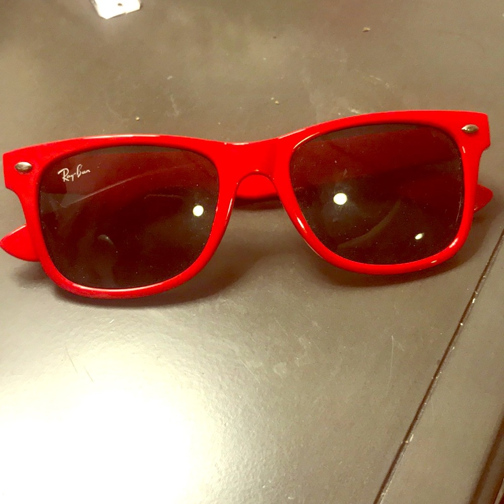 Red Ray-Ban Wayfarers 100% Authentic